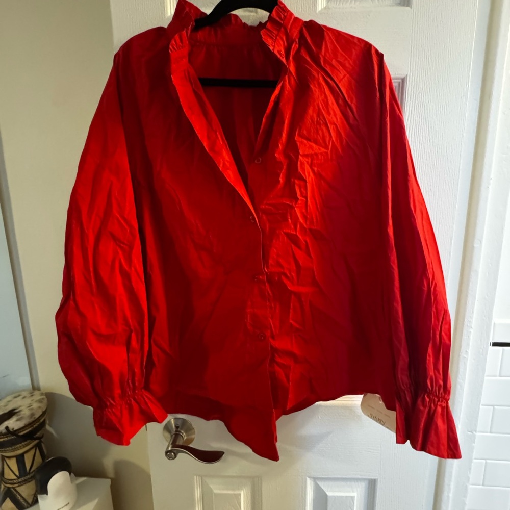 Elegant Red Women's Top